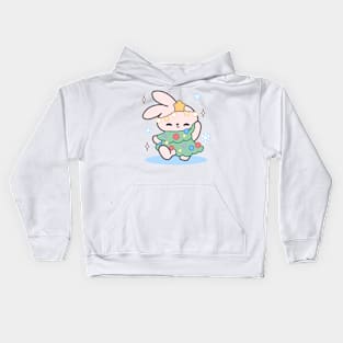 Bunny Chirstmas Tree Kids Hoodie